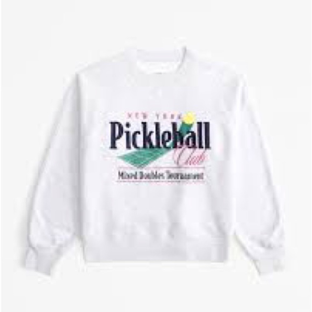 Abercrombie & Fitch grey pickleball crewneck